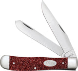 Case Cutlery Trapper Pocket Knife Ruby Stardust Kirinite Folding Stainless 67000