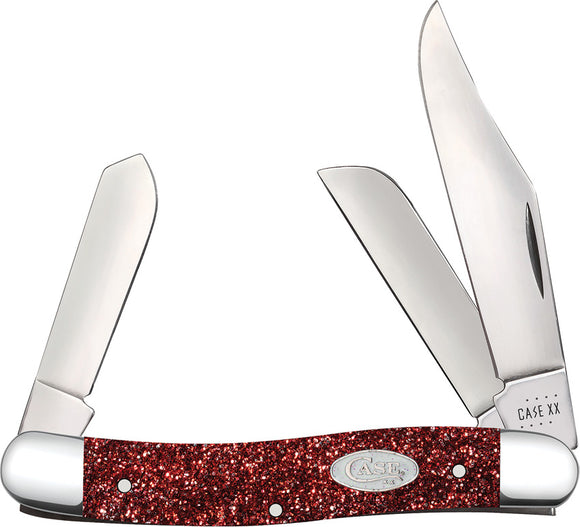 Case Cutlery Stockman Knife Ruby Stardust Kirinite Folding Stainless 67001