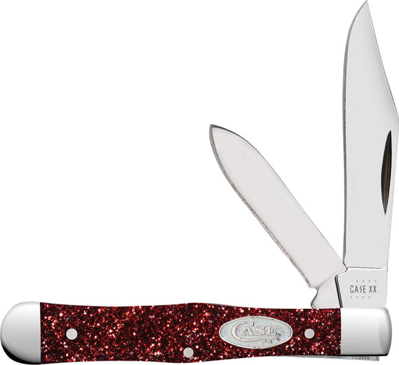 Case Cutlery Swell Center Knife Ruby Stardust Kirinite Folding Stainless 67002