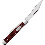 Case Cutlery Swell Center Knife Ruby Stardust Kirinite Folding Stainless 67002