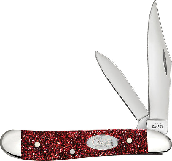 Case Cutlery Peanut Pocket Knife Ruby Stardust Kirinite Folding Stainless 67007