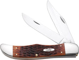 Case Cutlery XX Rich Chestnut Bone Handle Folding Blade Hunter Pocket Knife 7013