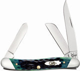 Case Cutlery XX Hunter Green Bone Medium Stockman Folding Pocket Knife 70492