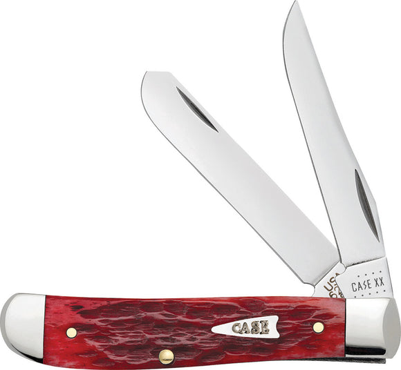 Case XX Cutlery Mini Trapper Dark Red Folding Pocket Knife 71224