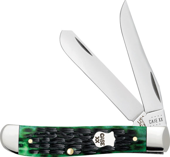 Case Cutlery Mini Trapper Bermuda Green Folding Pocket Knife 71226