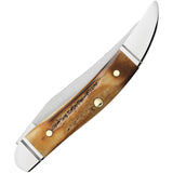 Case Cutlery Small Toothpick Tan Stag Folding Stainless Pocket Knife 71229