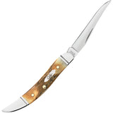 Case Cutlery Small Toothpick Tan Stag Folding Stainless Pocket Knife 71229