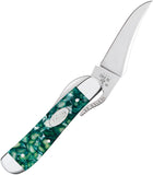 Case Cutlery Russlock SparXX Green Kirinite Folding Stainless Pocket Knife 71383