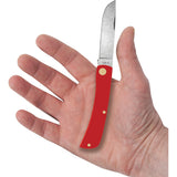 Case Cutlery Sod Buster Jr Pocket Knife Red Folding Carbon Steel Blade 73932