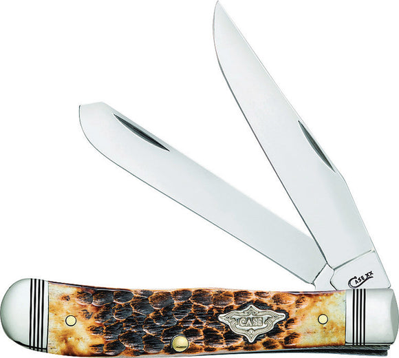 Case Cutlery Trapper Burnt Amber Folding Pocket Knife 80254