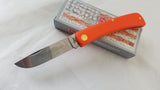 Case XX Sod Buster Jr Orange Handle 4137SS Stainless Skinner Folding Knife 80502