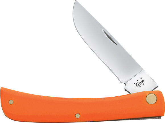Case XX Sod Buster Jr Orange Handle 4137SS Stainless Skinner Folding Knife 80502