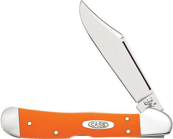 Case Cutlery Copperlock Orange Synthetic Handle Folding Blade Knife 80508