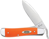 Case Cutlery Russlock Orange Synthetic Handle Stainless Folding Blade Knife 80510