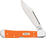 Case Cutlery Mini Copperlock Orange Smooth Synthetic Folding Stainless Pocket Knife 80515