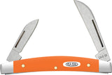 Case Cutlery Small Congress Orange Synthetic Folding Stainless Steel Pocket Knife 80516