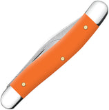 Case Cutlery Medium Jack Smooth Orange Folding Stainless Pocket Knife 80517