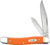 Case Cutlery Medium Jack Smooth Orange Folding Stainless Pocket Knife 80517