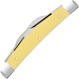 Case Cutlery Small Congress Yellow Smooth Folding Stainless Pocket Knife 81098