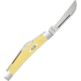 Case Cutlery Small Congress Yellow Smooth Folding Stainless Pocket Knife 81098