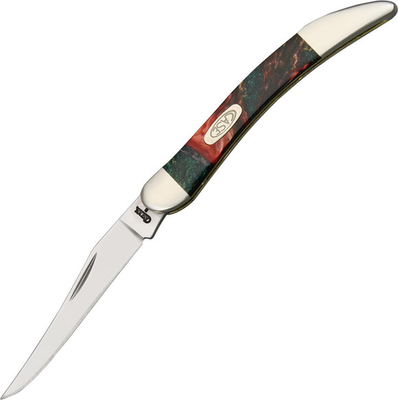 Case XX Toothpick Rainforest Handle Stainless Folding Pocket Knife 910096RF