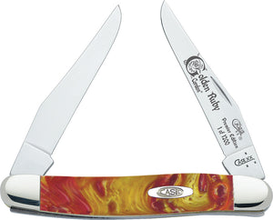 CASE XX Genuine Golden Ruby Corelon Muskrat 1/1200 Pocket Knife - 9200gr