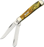 Case Cutlery Mini Trapper 24 Karat XX Folding Pocket Knife USA Made 920724KT