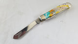 Case Cutlery XX Mini Trapper Abalone Handle Folding Blade Pocket Knife 9207AB