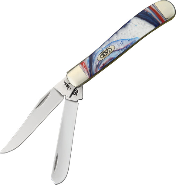 Case Mini Trapper Star Spangle Banner Stainless Folding Knife 9207STAR