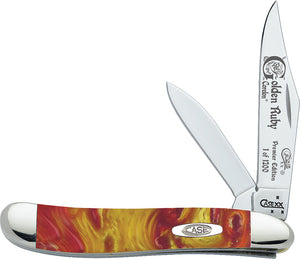 CASE XX Genuine Golden Ruby Corelon Peanut 1/1200 Pocket Knife - 9220gr