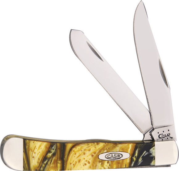 Case Cutlery XX Trapper 24KT Gold Corelon Folding Blades Pocket Knife 925424KT