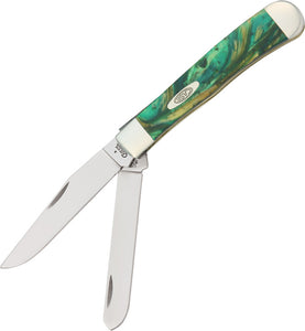 Case Cutlery XX Cat's Eye Corelon Handle Trapper Folding Pocket Knife 9254CE