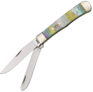 Case Cutlery Rainbow Corelon Handle Trapper Stainless Folding Blade Knife 9254RB