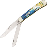 Case Cutlery Sapphire Glow Trapper Dual Blade XX Folding Pocket Knife USA 9254SG