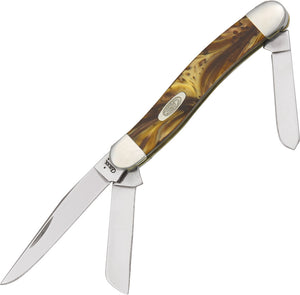 Case Cutlery XX Stockman Butter Rum Handle Folding Blades Pocket Knife 9318BR