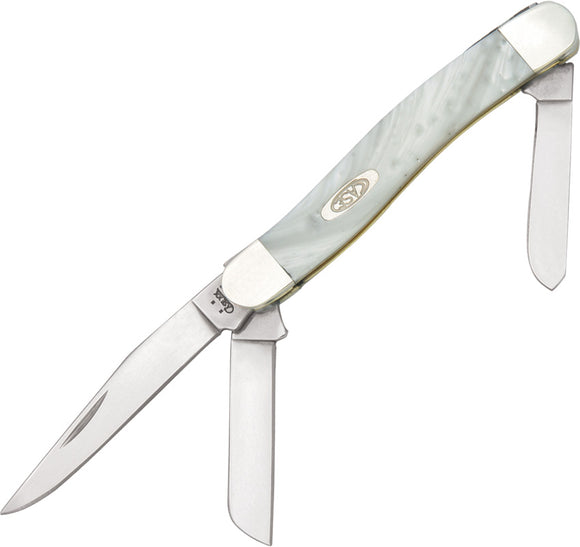 Case Cutlery White Pearl Medium Stockman XX Folding Pocket Knife USA 9318WP
