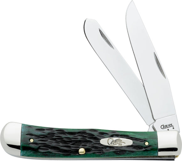 Case Cutlery Bermuda Green Trapper Dual Blade XX Folding Pocket Knife USA 9720