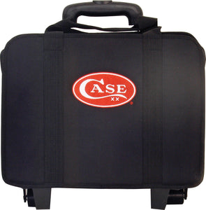 Case XX Logo Black Rolling Luggage Carries 63 Knives Pack w/ Wheels AC190