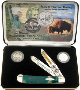 Case Cutlery American Heritage Trapper Bison 9254SS Folding Pocket Knife BUFCE