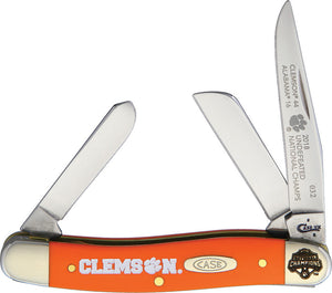 Case Cutlery Stockman Orange Clemson Champ Folding Pocket Knife CU1880509