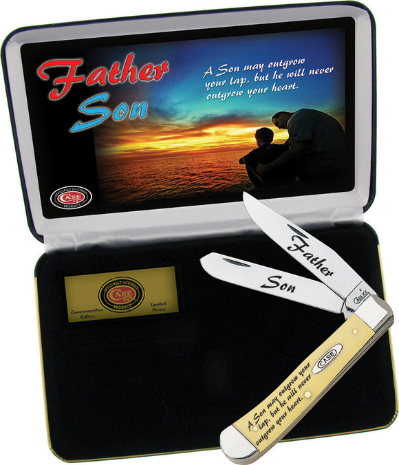 Case Cutlery Father Son Trapper Ltd Edition XX Folding Blade Pocket Knife USA Made FSY