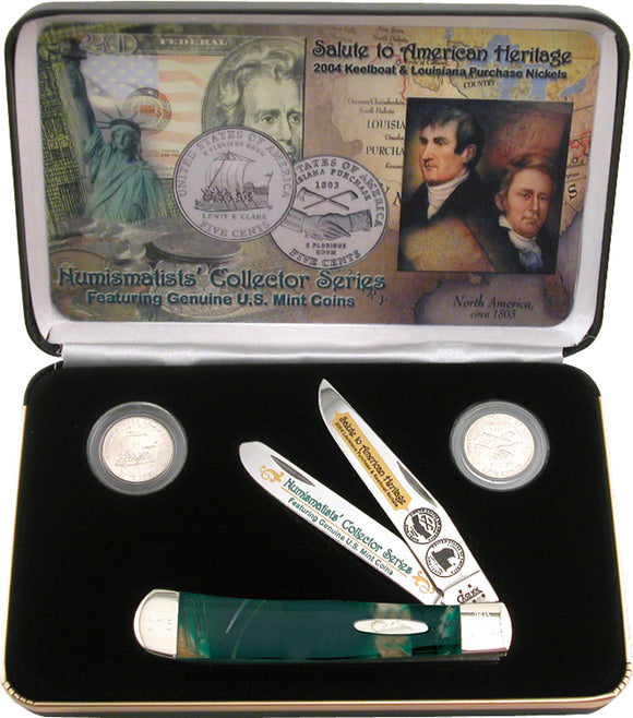 Case Cutlery Louisiana Purchase Cat's Eye Celluloid Folding Pocket Knife LPCE