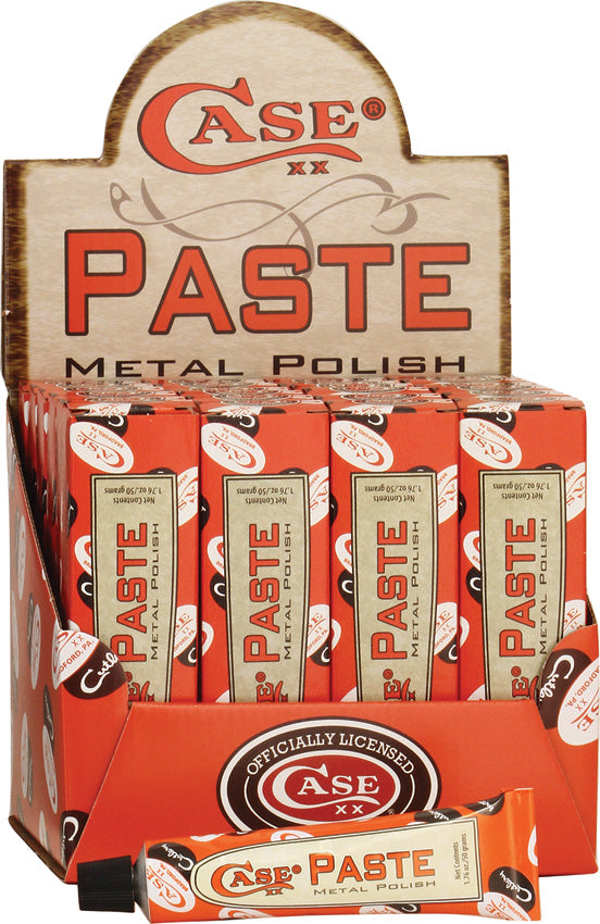 Case XX 24 Pack of 1.76oz Metal Polish Paste w/ Cardboard Counter Display P24