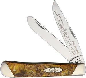 Case Cutlery Trapper Butter Rum Folding Pocket Knife S9254BR