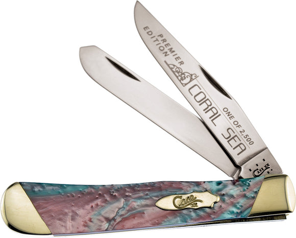 Case Cutlery Trapper Coral Sea Folding Pocket Knife S9254CS