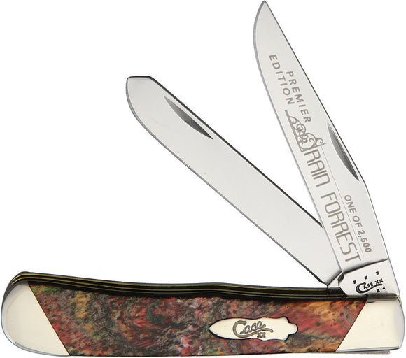 Case XX Trapper Rain Forest Handle Limited Edition Folding Knife S9254RF