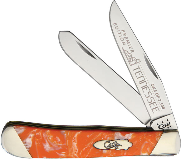 Case Cutlery Trapper Tennessee Orange Folding Pocket Knife S9254TN