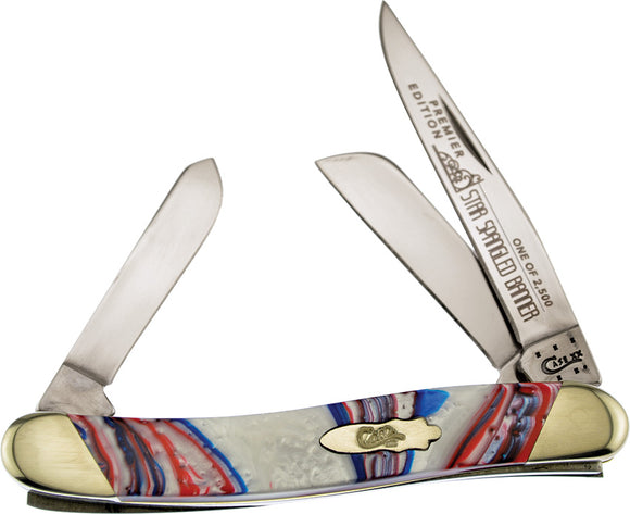Case Cutlery Medium Stockman Star Spangled Banner Folding Pocket Knife S9318STAR