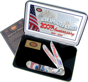 Case Cutlery Star Spangled Trapper Folding Pocket Knife SSBSTAR