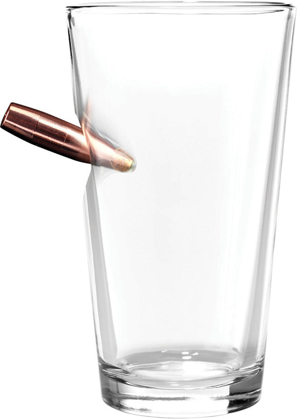 Caliber Gourmet 50 Cailber Bullet 21 Oz. Pint Glass Stainless LMSPINTG